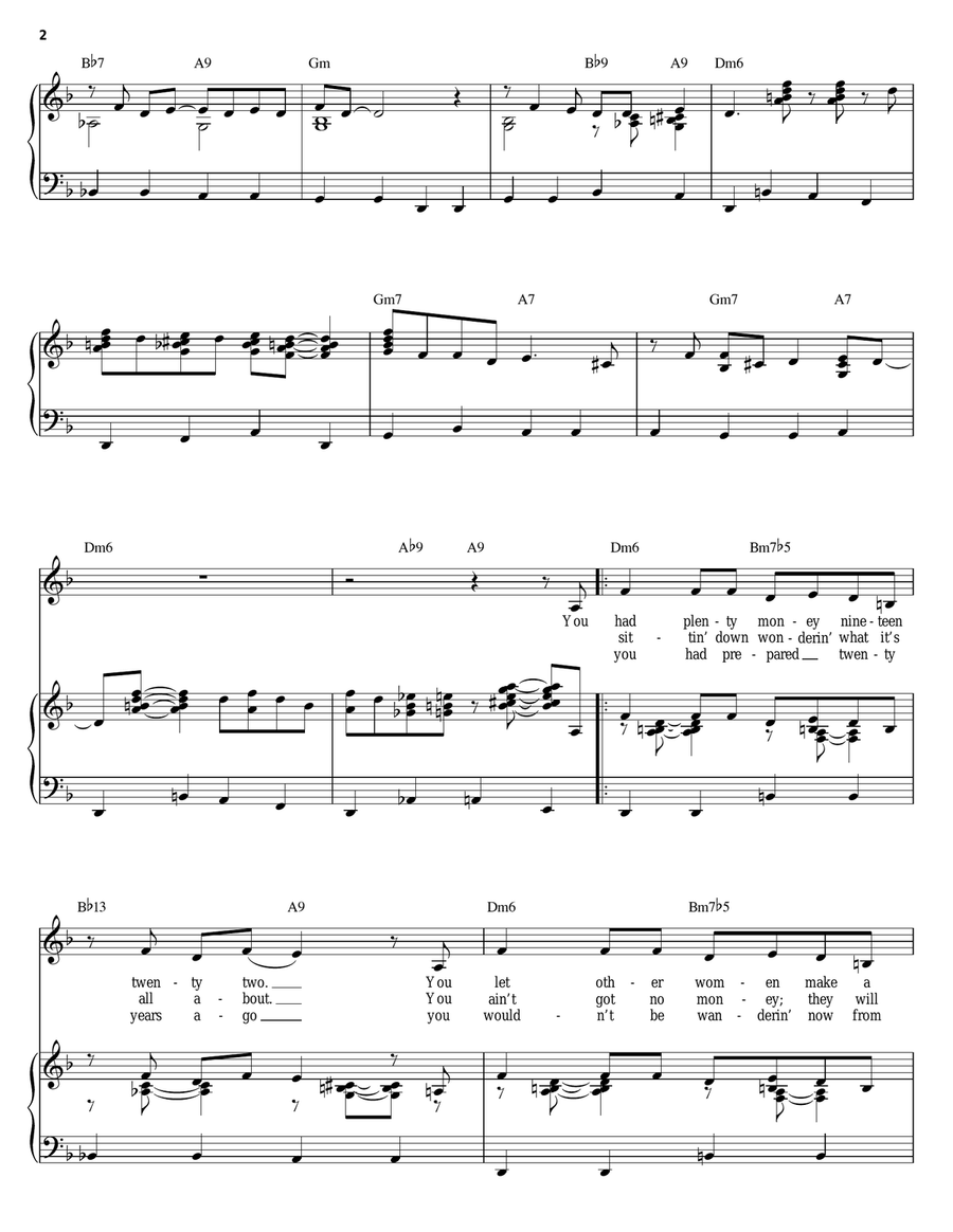 Why Don't You Do Right (Get Me Some Money, Too!) Guitar scores gallery preview page 2