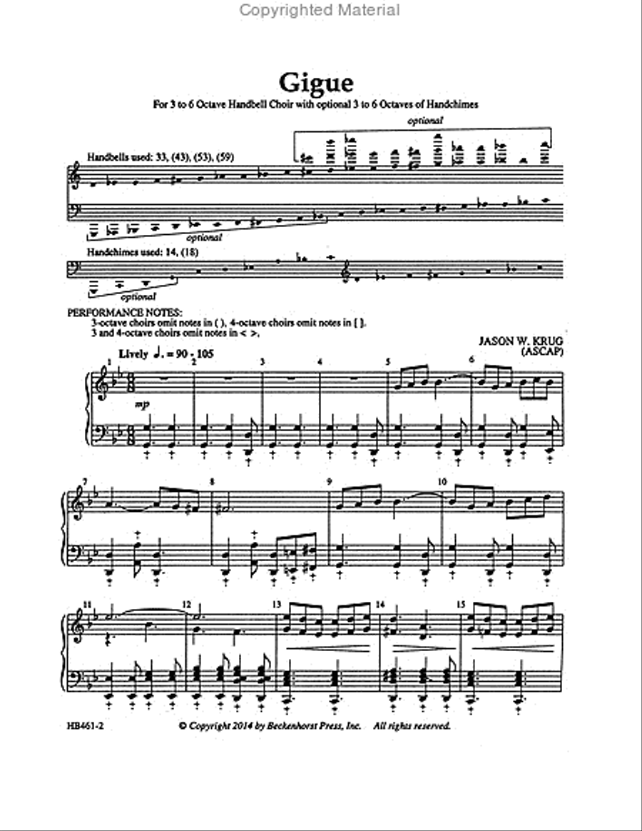 Gigue - Krug 5-Octaves scores gallery preview page 2