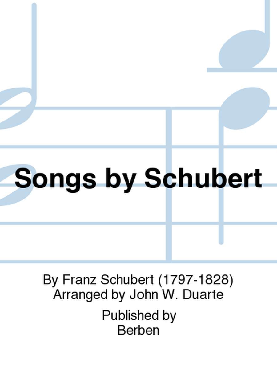 Songs By Schubert