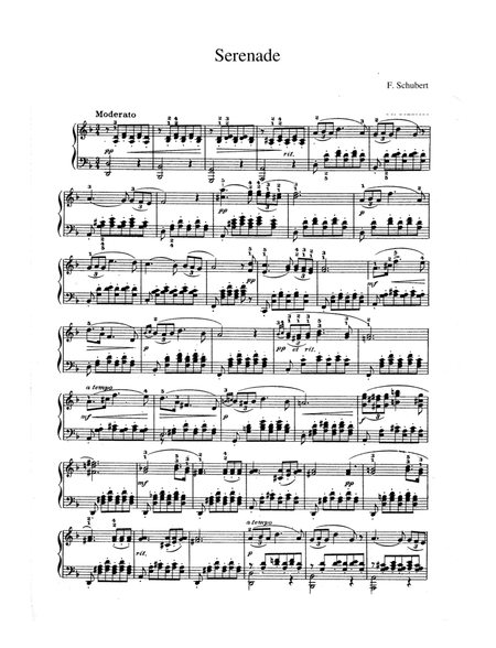 Schubert Serenade in D Minor (Dm) image number null