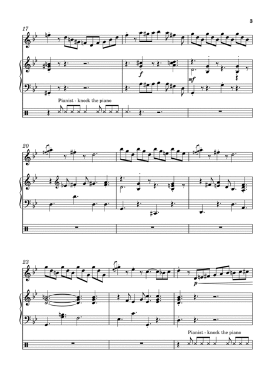 CLOG DANCE arranged for flute and piano Flute Solo scores gallery preview page 3