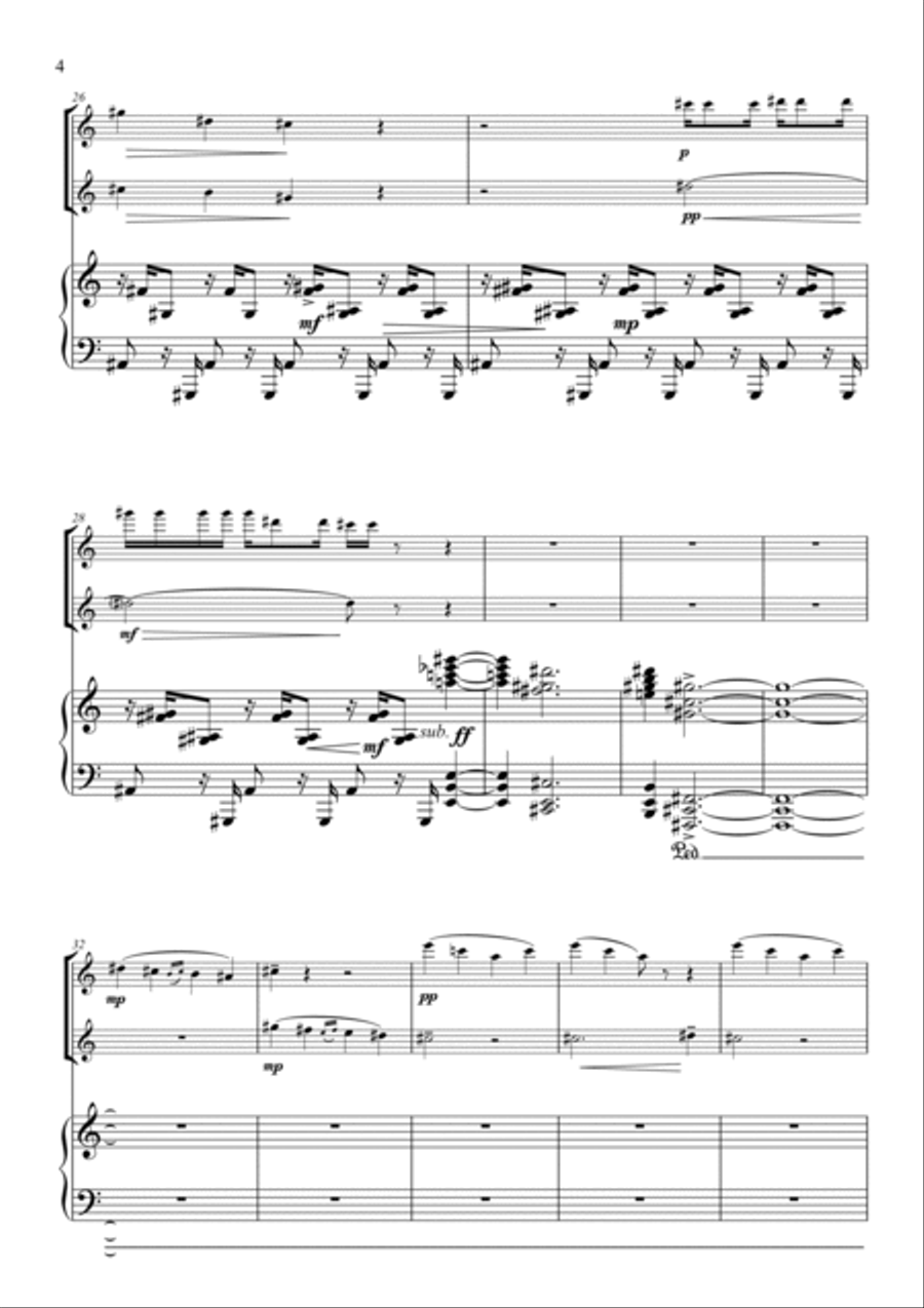 The Abyss of Light Small Ensemble scores gallery preview page 4