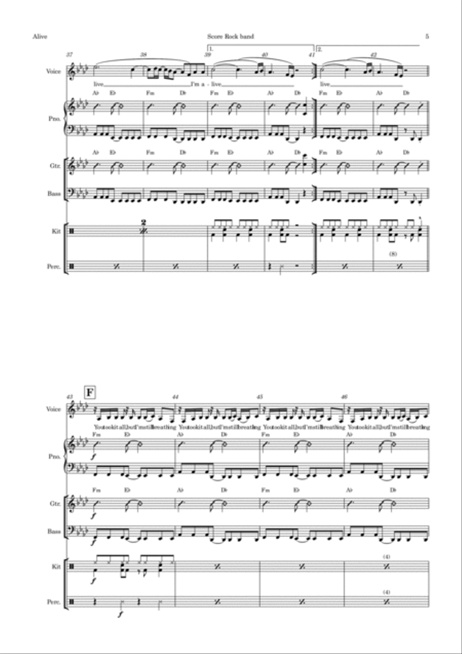Alive Voice scores gallery preview page 5
