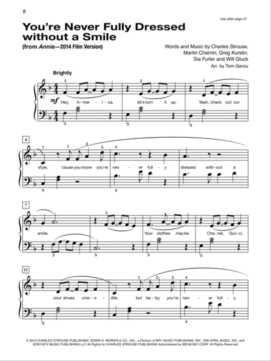 Alfred's Basic Piano Course Popular Hits, Level 3 Piano Method scores gallery preview page 4