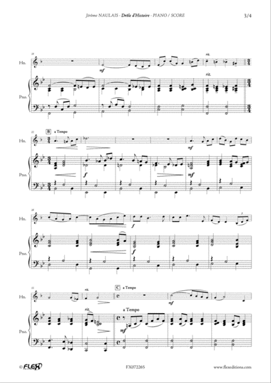 Drole d'Histoire Piano scores gallery preview page 3