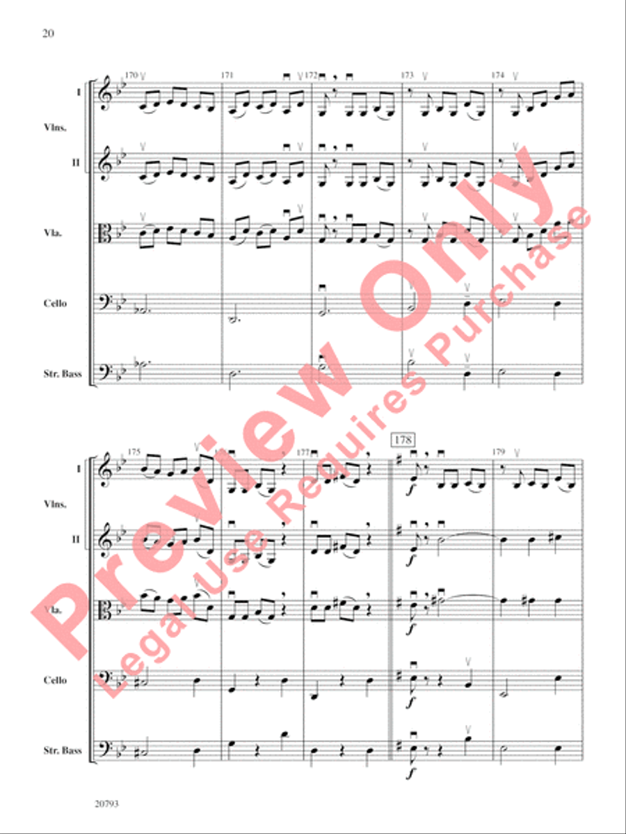 The Idylls of Pegasus String Orchestra scores gallery preview page 21