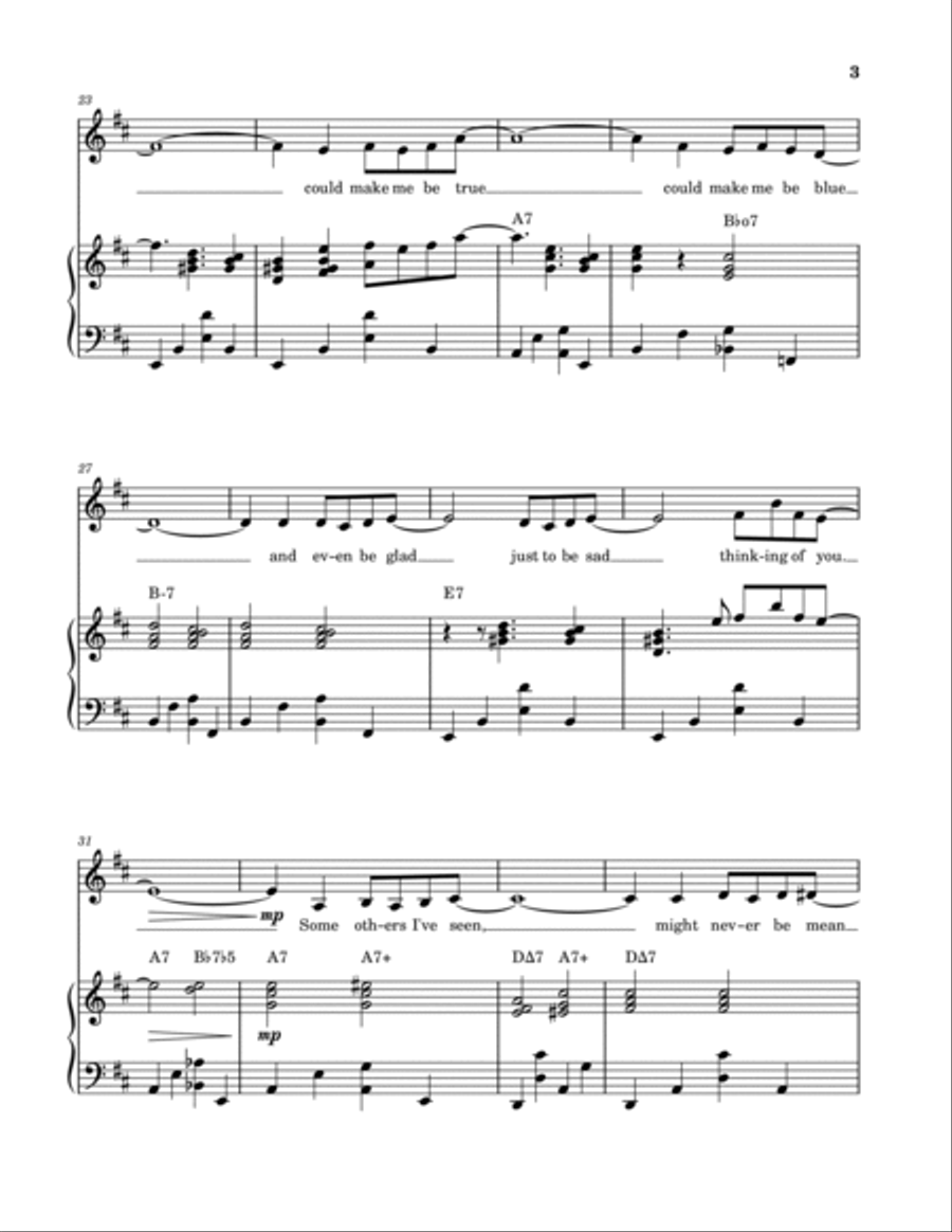 It Had To Be You (Voice and Piano) Voice Solo scores gallery preview page 3