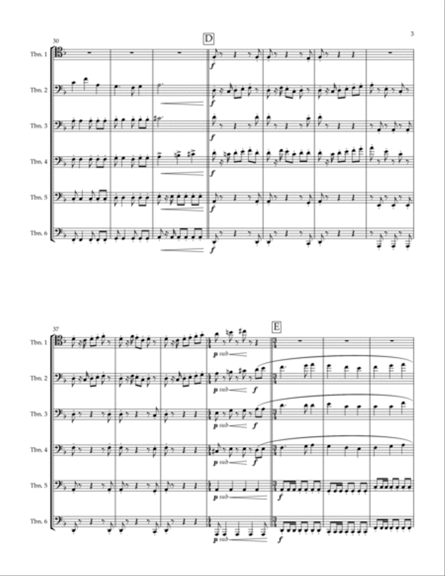 Pirates Of The Caribbean Brass Ensemble scores gallery preview page 3