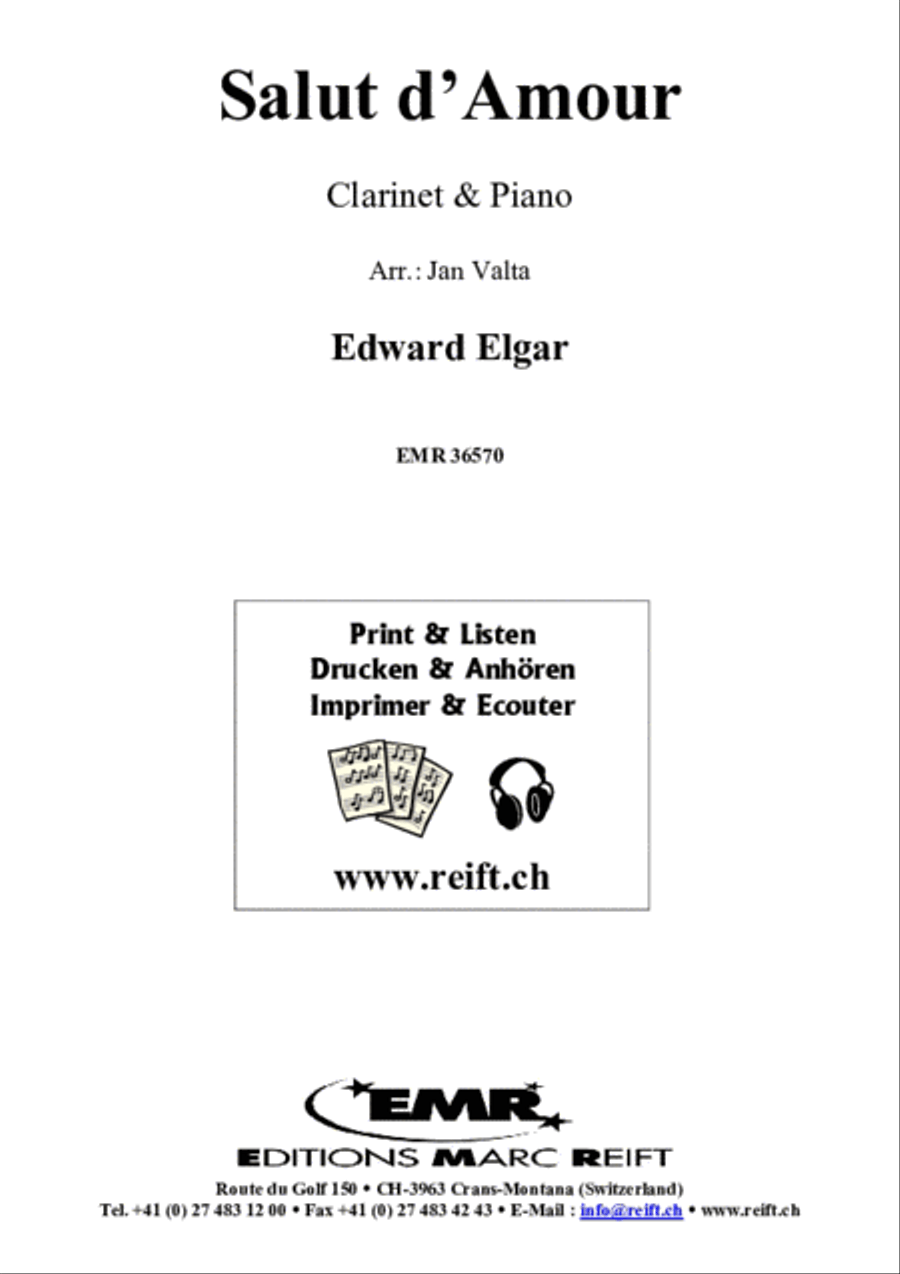 Salut d'Amour Clarinet Solo scores gallery preview page 2