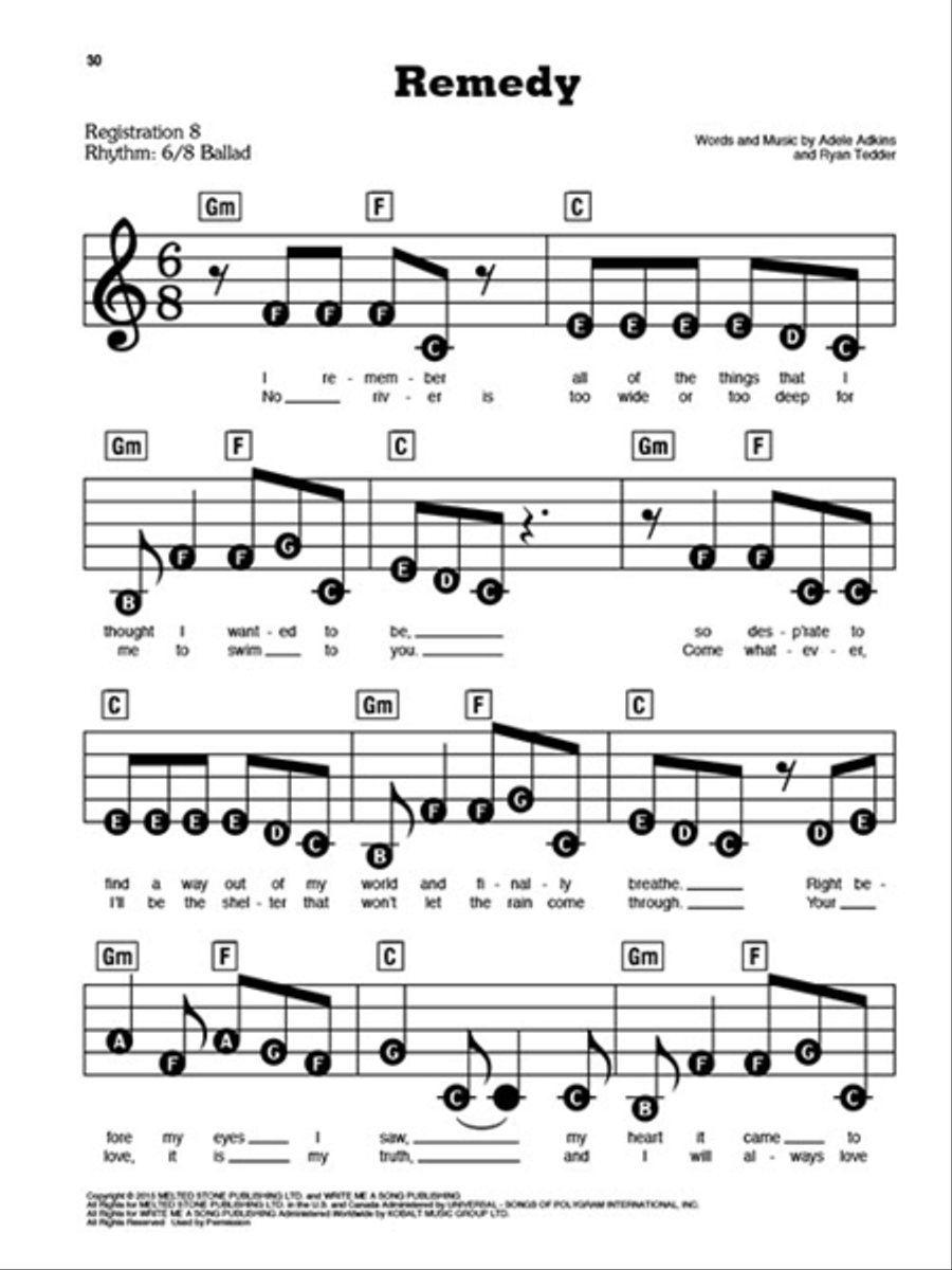 Best of Adele Best of Adele Electronic Keyboard scores gallery preview page 4