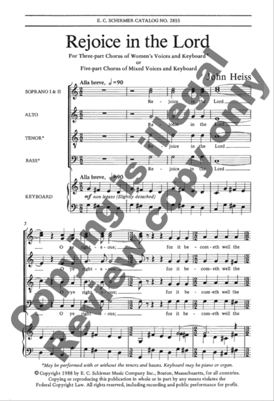 Rejoice In The Lord SSA scores gallery preview page 14