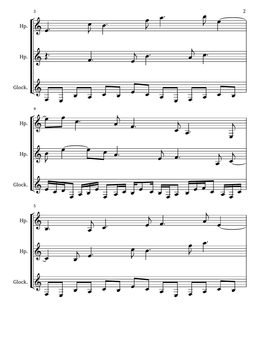 A 35 for Harps & Glockenspiel Glockenspiel scores gallery preview page 2