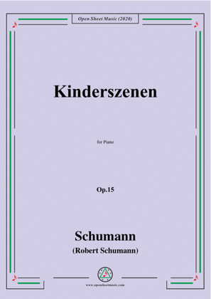 Book cover for Schumann-Kinderszenen(Leichte Stücke),Op.15,in G Major,for Piano
