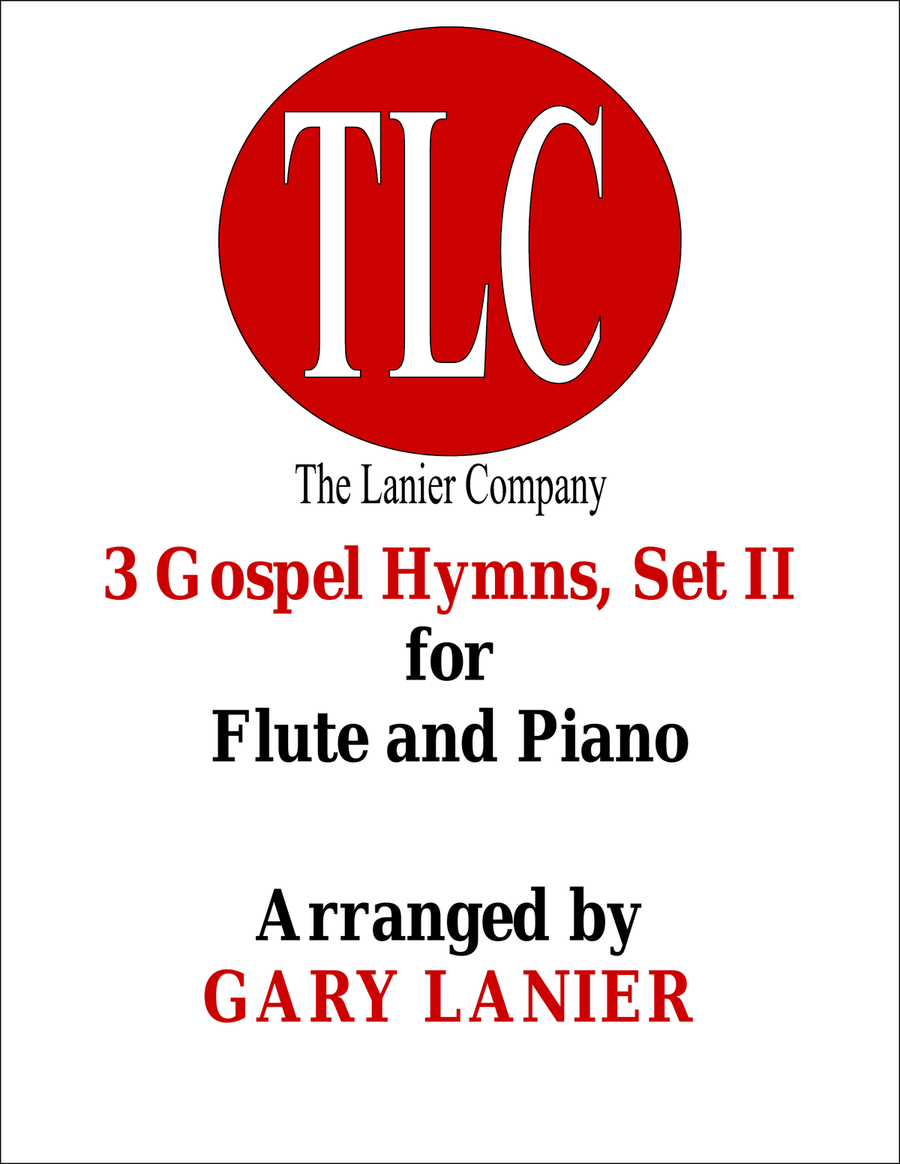 3 GOSPEL HYMNS, SET II (Duets for Flute & Piano) Woodwind Duet scores gallery preview page 1