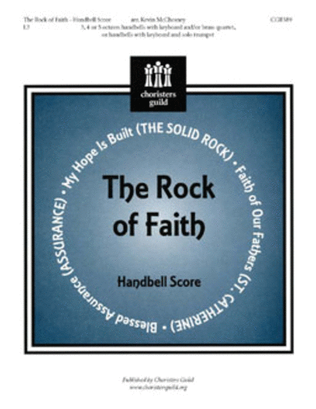 Book cover for The Rock of Faith - Handbell Score