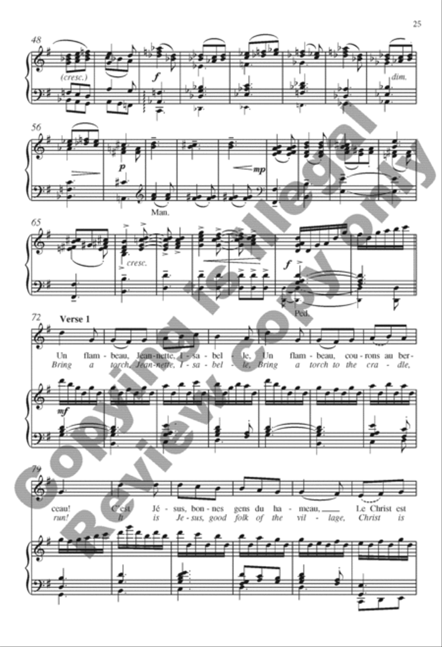 The Snow Lay On the Ground: Nine Festive Carol Settings 4-Part scores gallery preview page 31
