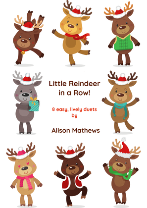 Book cover for Little Reindeer in a Row!