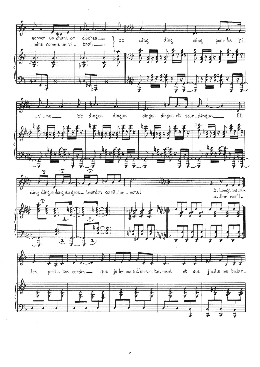 Quasimodo Piano, Vocal scores gallery preview page 2