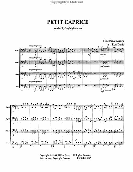 Petit Caprice in the Style of Offenbach