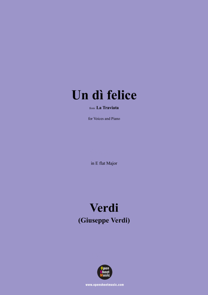 Verdi-Un dì felice(Valse and Duet),Act 1 No.4,in E flat Major
