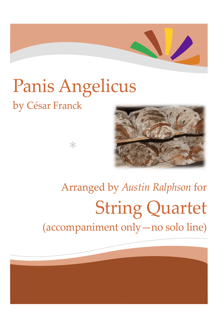 Panis Angelicus - string quartet accompaniment only (no melody line) String Quartet scores gallery preview page 1