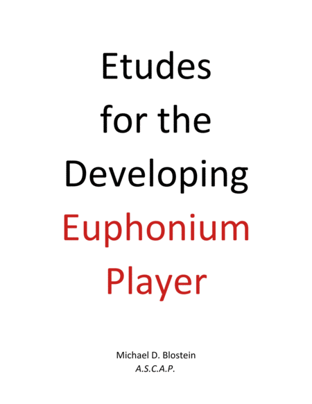 Etudes for the Developing Euphonium Player