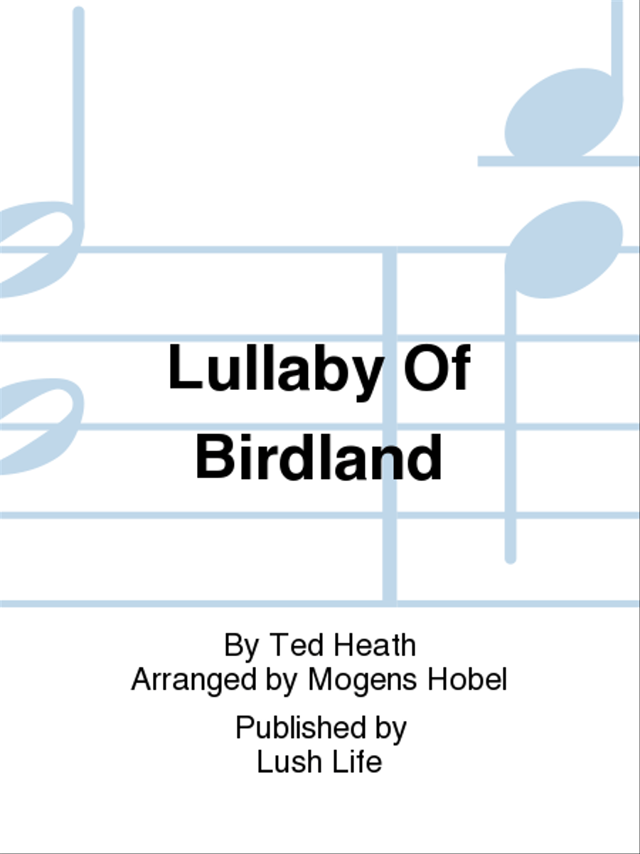 Lullaby Of Birdland Big Band scores gallery preview page 1