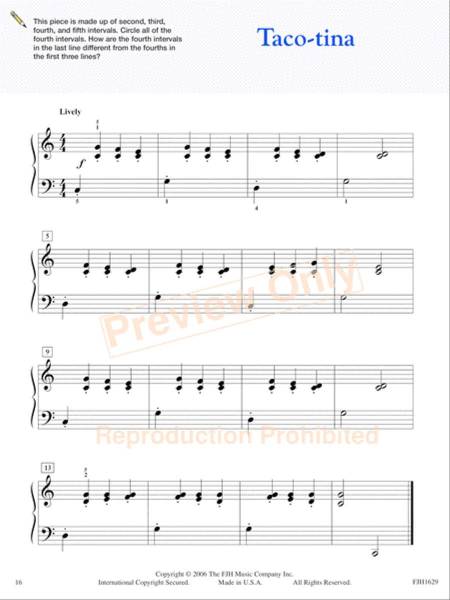 On Stage!, Book 1 On Stage!, Book 1 Easy Piano scores gallery preview page 4