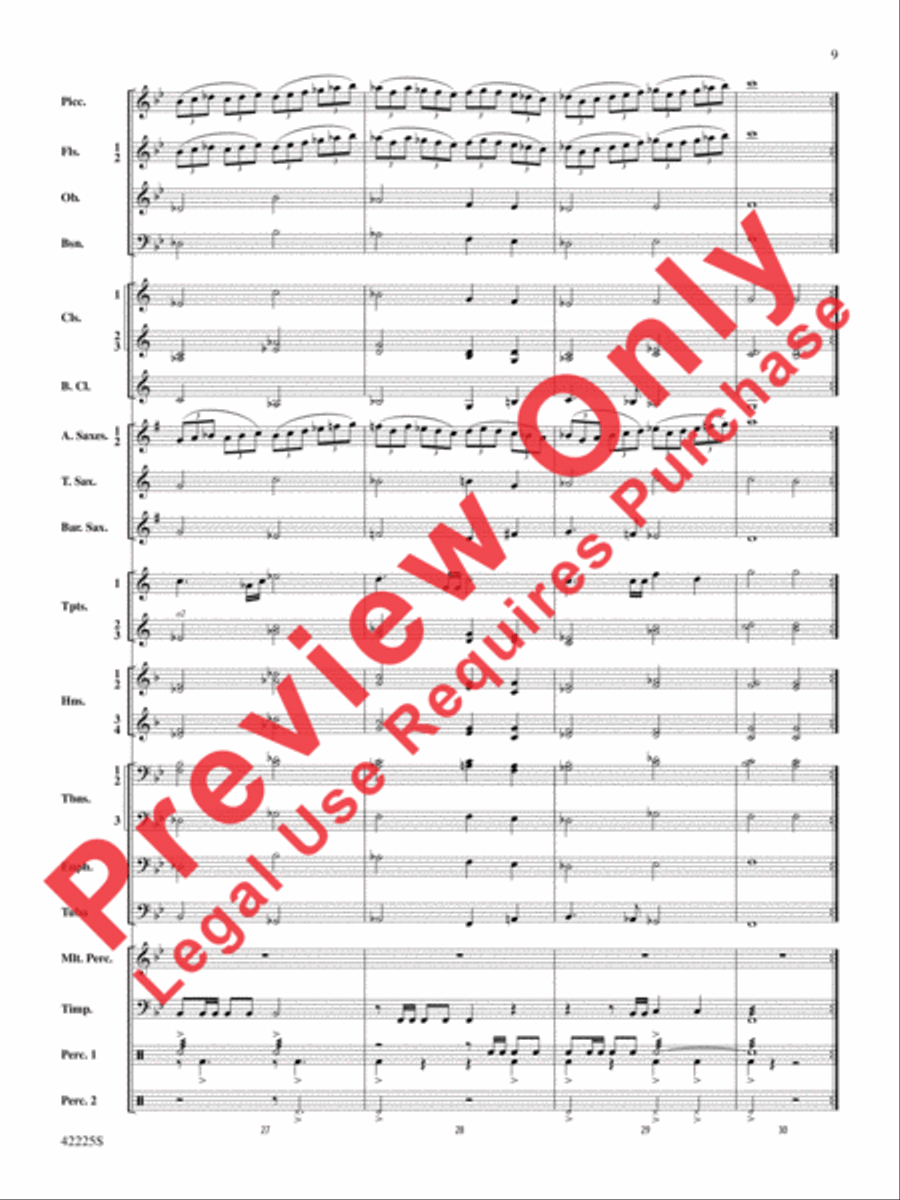 Mountain Strong Concert Band scores gallery preview page 9