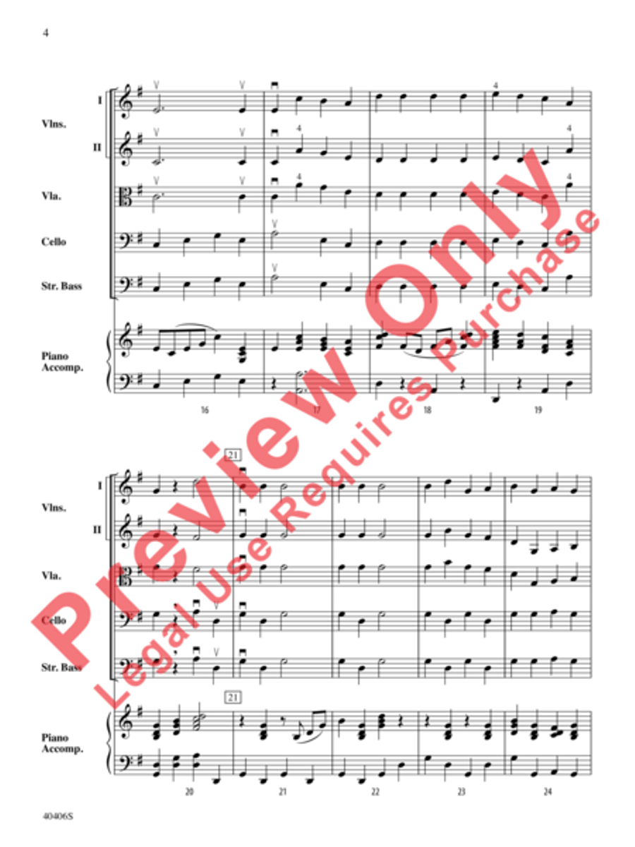 Jingle Bells String Orchestra scores gallery preview page 5