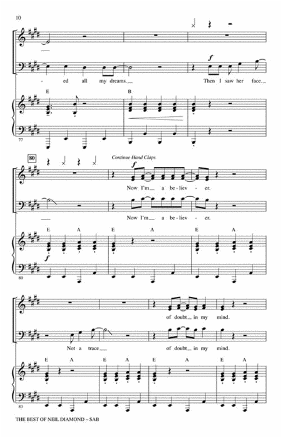 The Best of Neil Diamond 3-Part scores gallery preview page 4