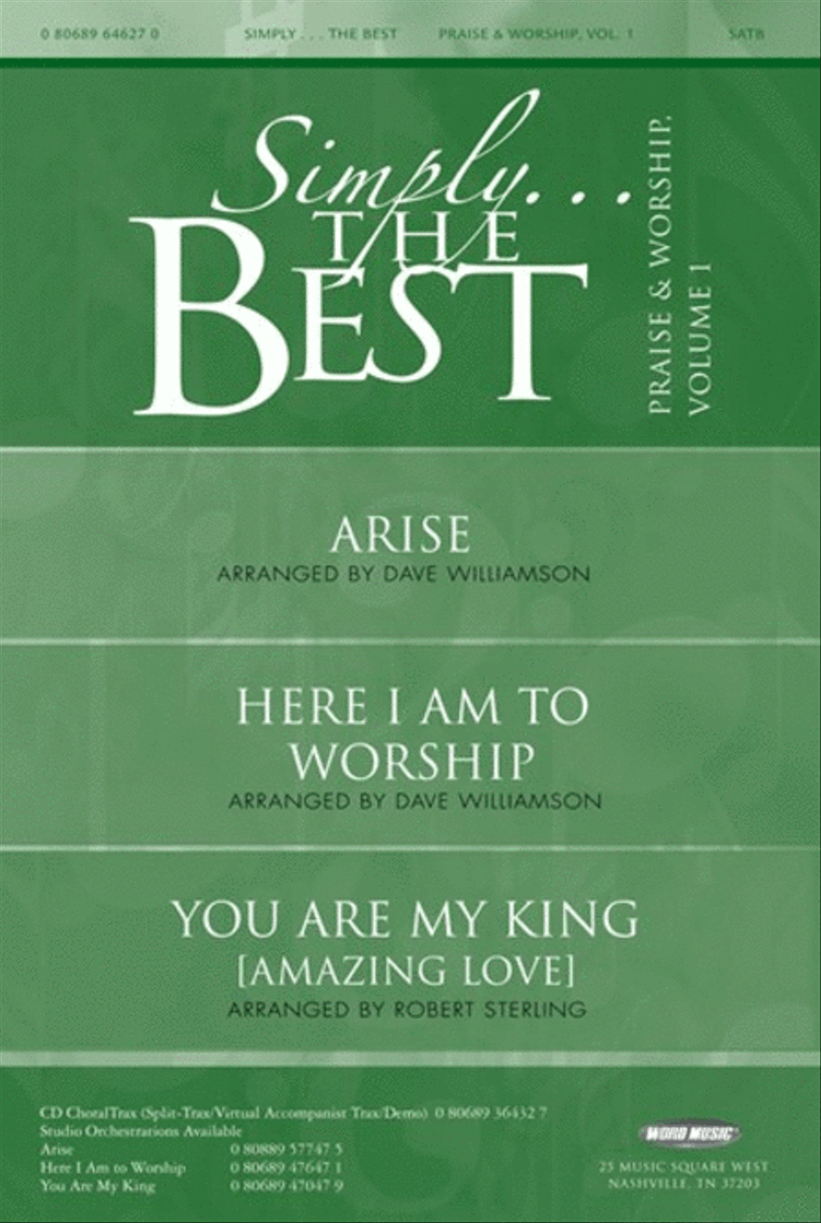 Simply The Best: Praise & Worship V1 - Booklet 4-Part scores gallery preview page 1