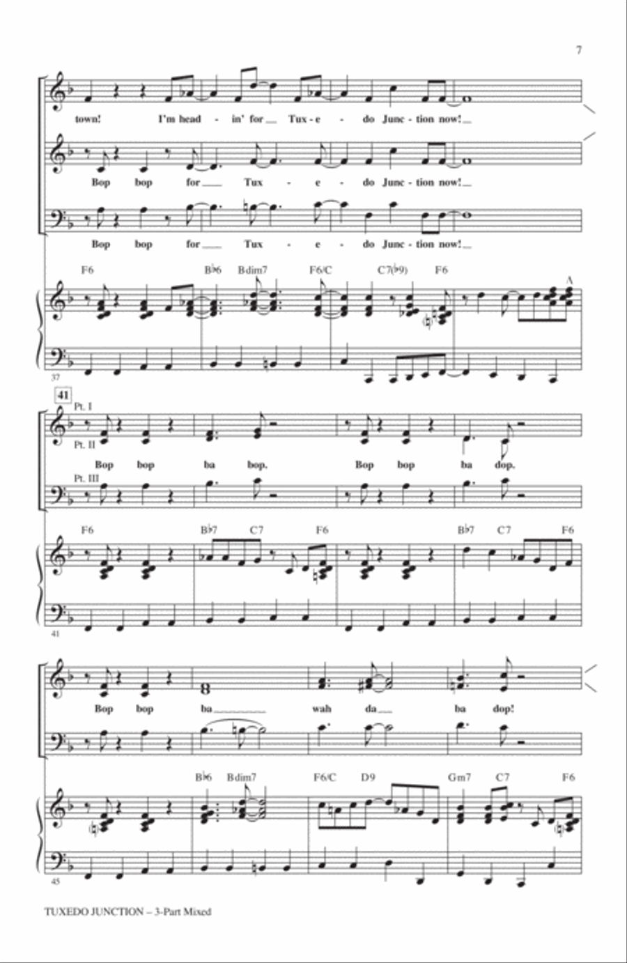 Tuxedo Junction 3-Part scores gallery preview page 5