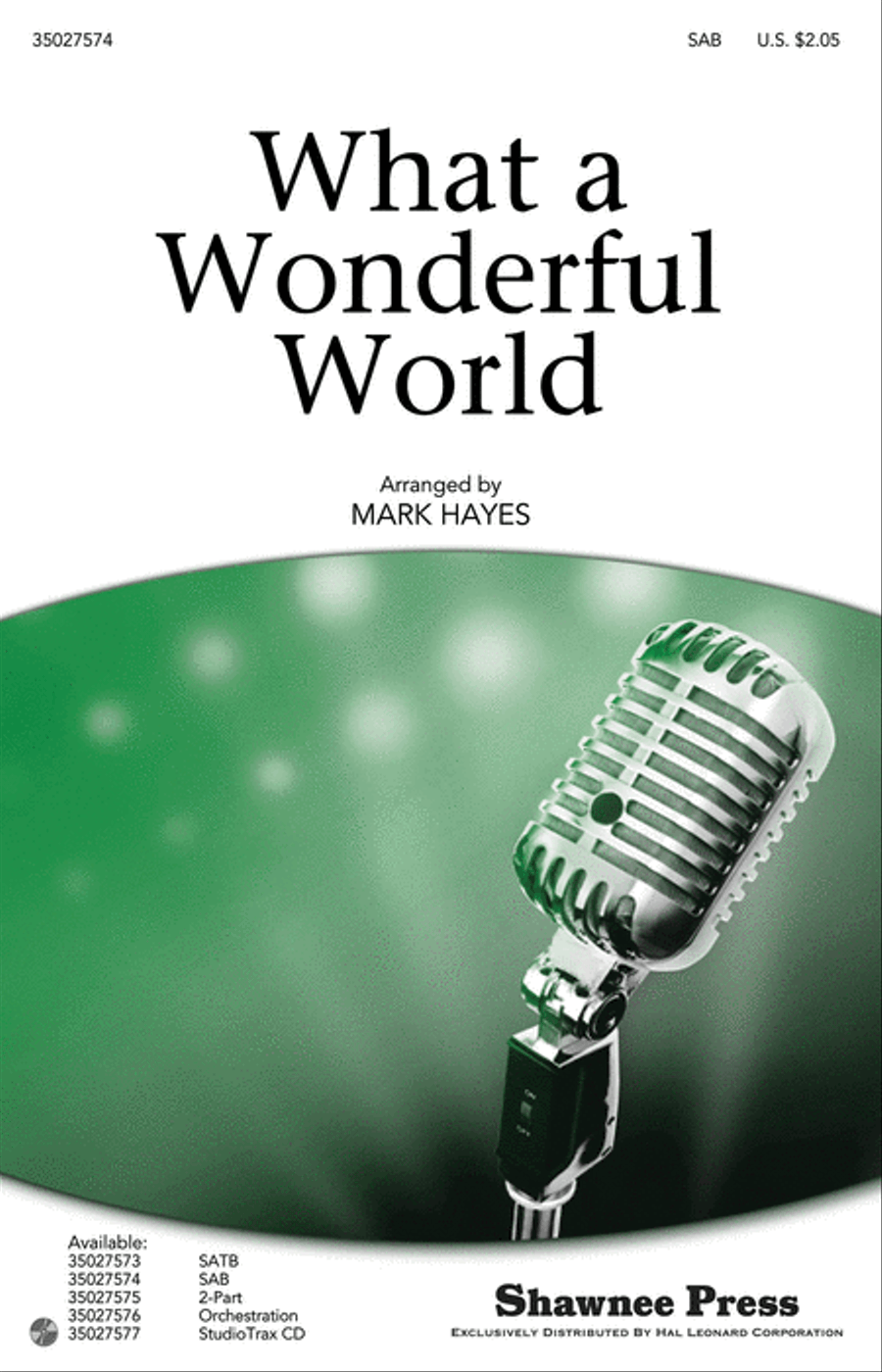 What a Wonderful World 3-Part scores gallery preview page 1