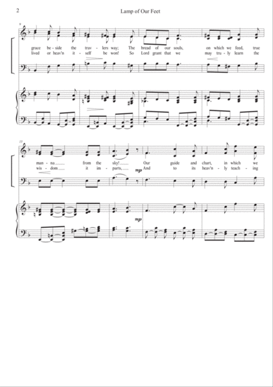 Lamp of Our Feet 3-Part scores gallery preview page 2