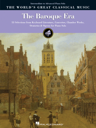Book cover for The Baroque Era – Intermediate to Advanced Piano Solo