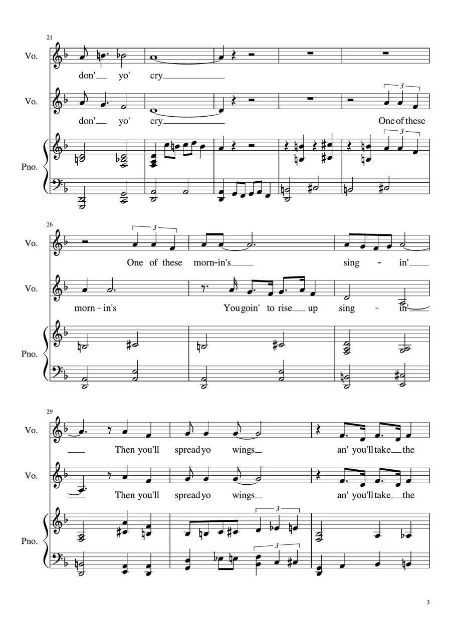 Summertime Vocal Duet scores gallery preview page 3