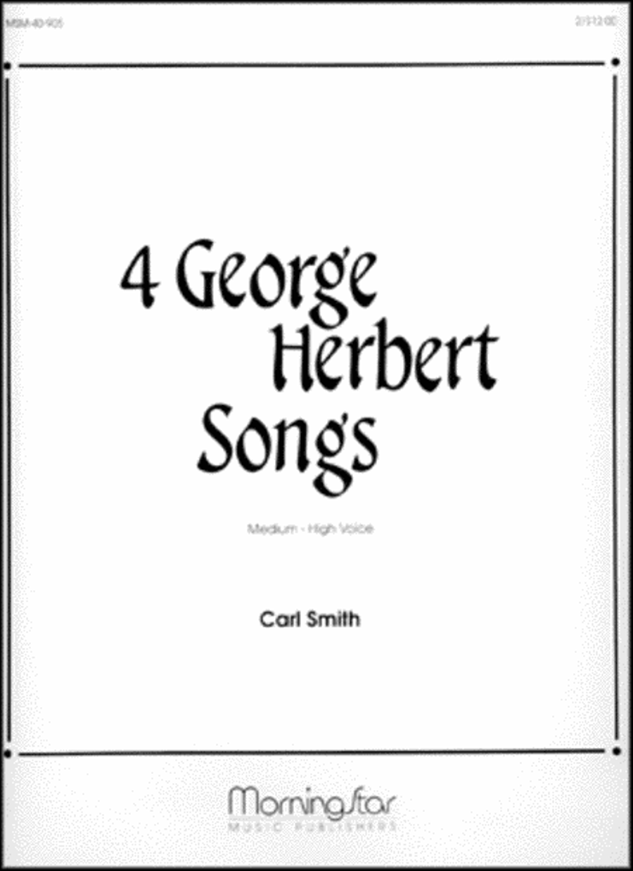 Four George Herbert Songs High Voice scores gallery preview page 1