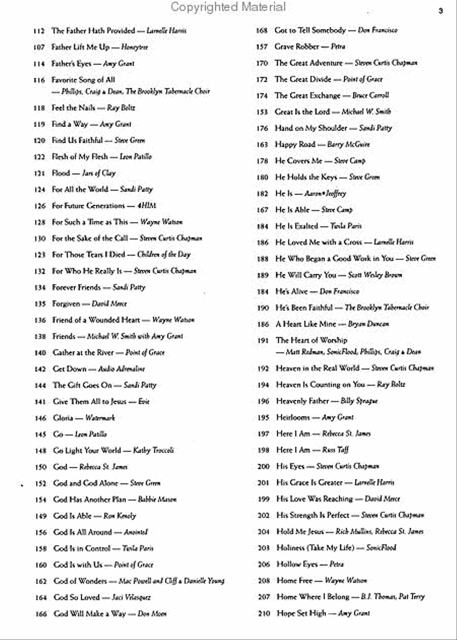 Best of Contemporary Christian Piano scores gallery preview page 4
