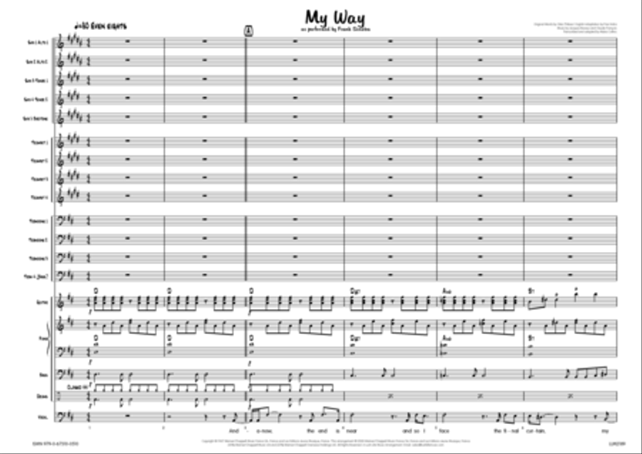 My Way Big Band scores gallery preview page 2