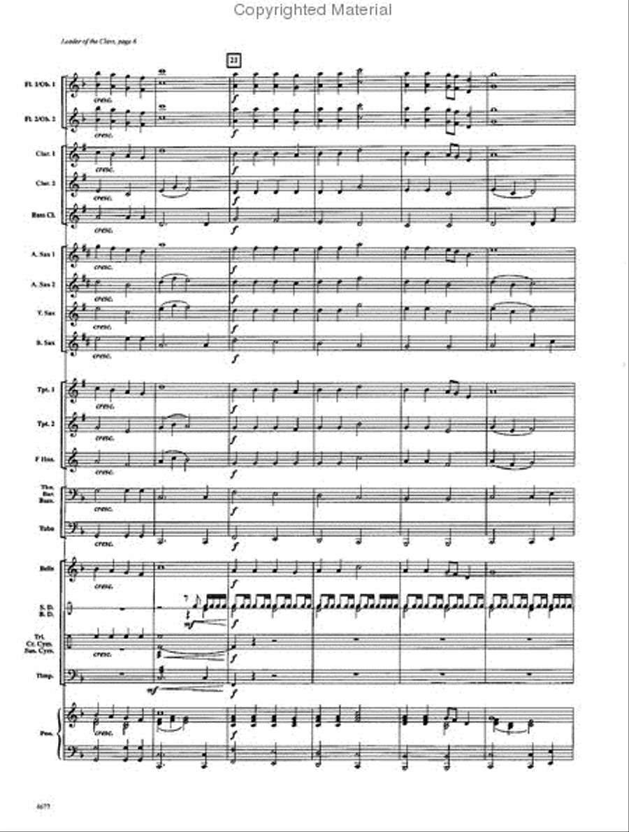 Leader of the Class Concert Band scores gallery preview page 5