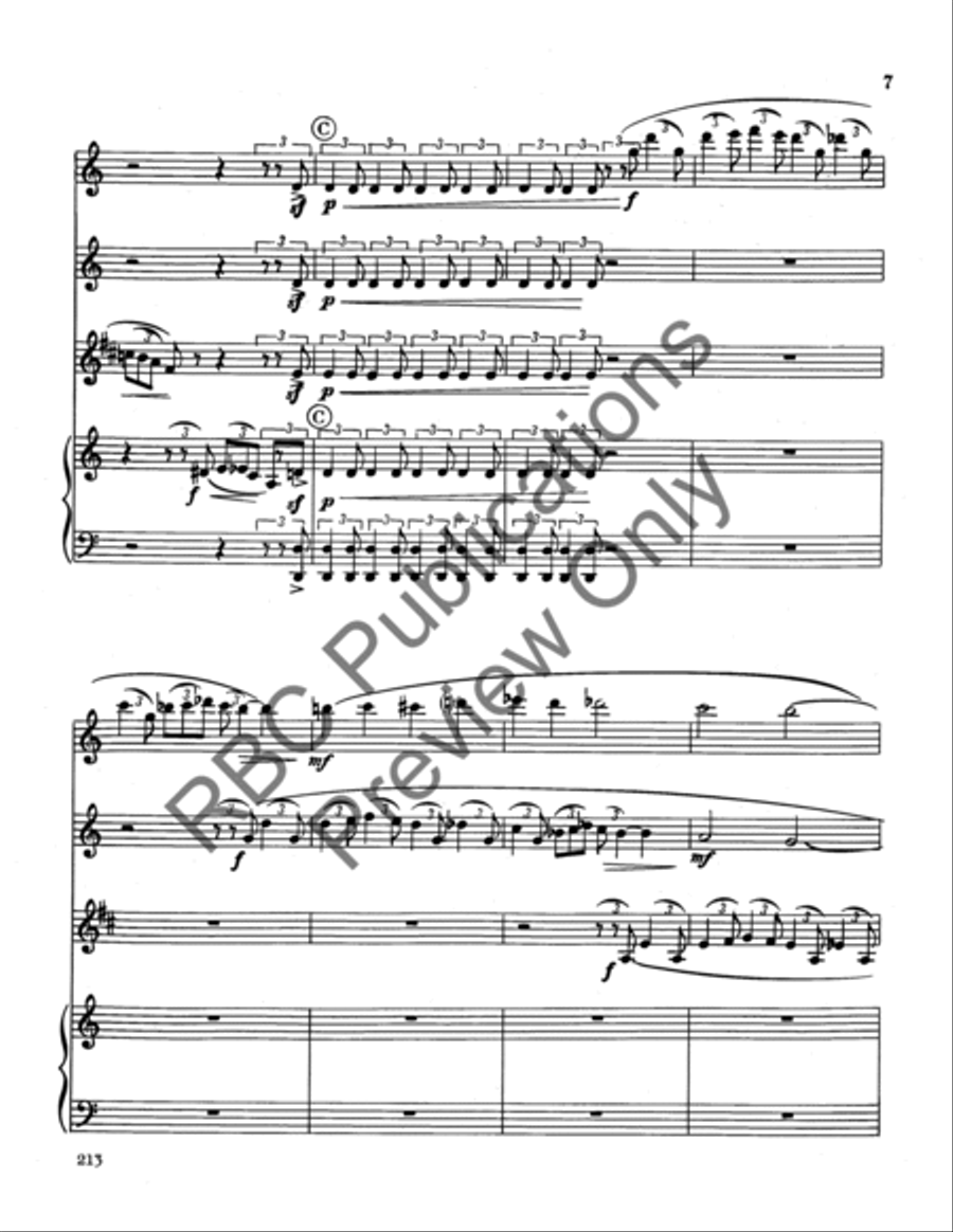 Mulholland Suite 2 Flutes/Clarinet Clarinet scores gallery preview page 8