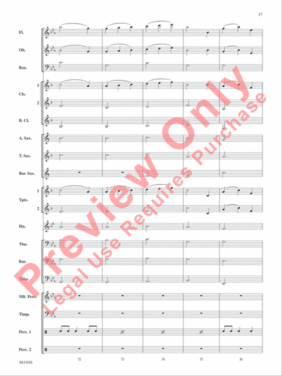 Harry Potter -- Wizards Unite Concert Band scores gallery preview page 18