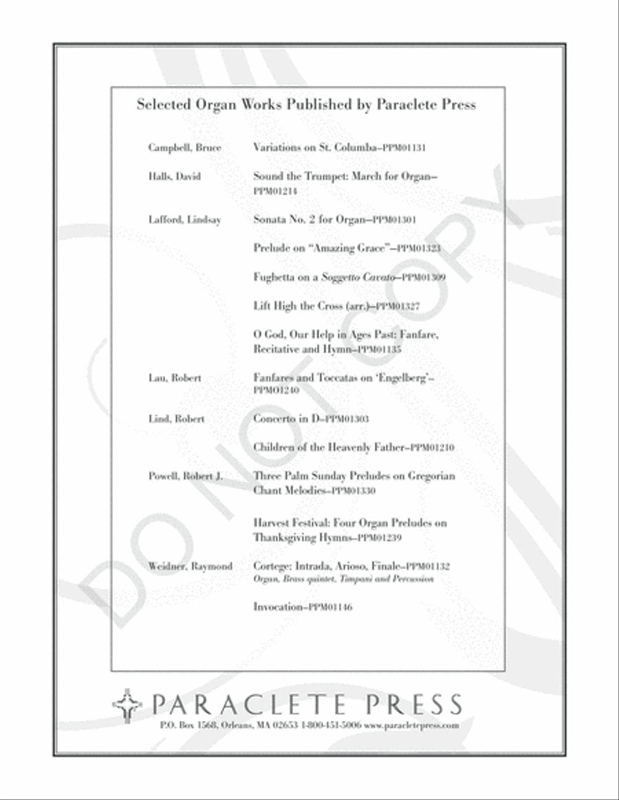Lift High the Cross Organ Solo scores gallery preview page 8