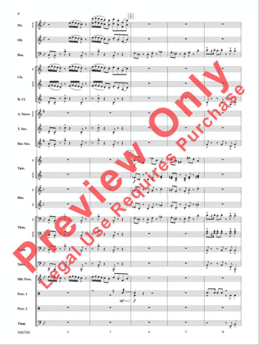 Fantastic Beasts -- The Secrets of Dumbledore Concert Band scores gallery preview page 5
