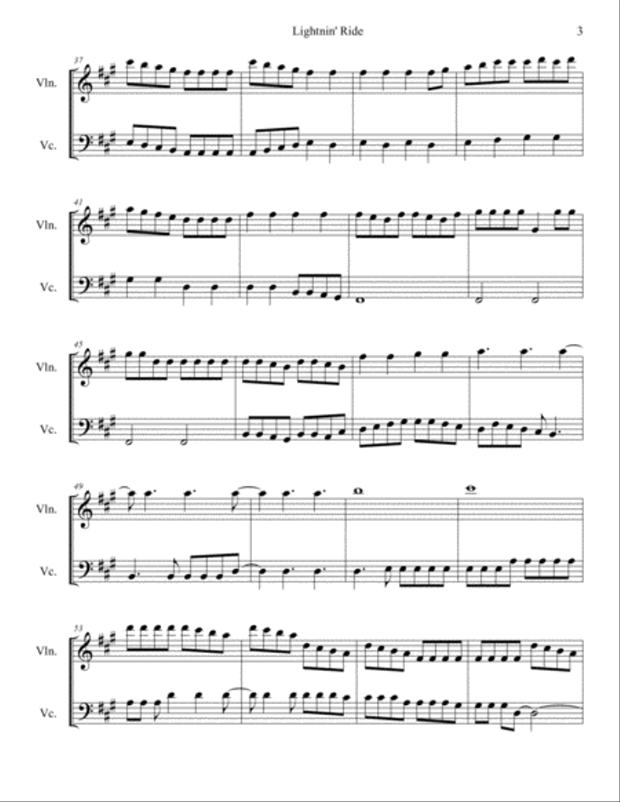 Lightnin' Ride Lightnin' Ride Small Ensemble scores gallery preview page 3