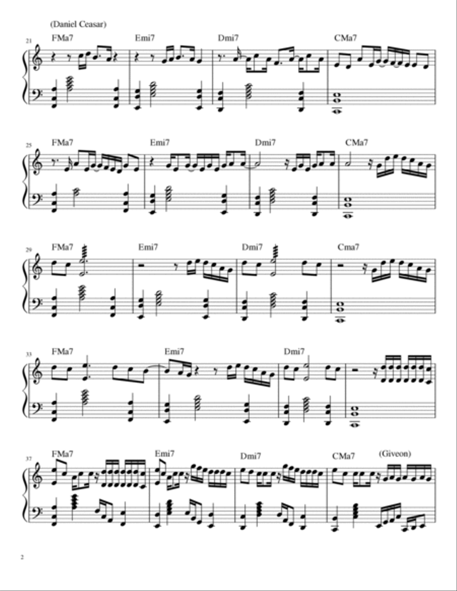 Peaches Peaches Piano Solo scores gallery preview page 2