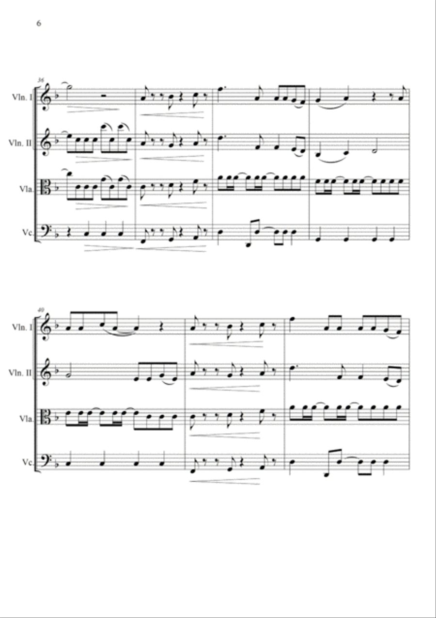 Don't Stop Me Now Don't Stop Me Now String Quartet scores gallery preview page 6