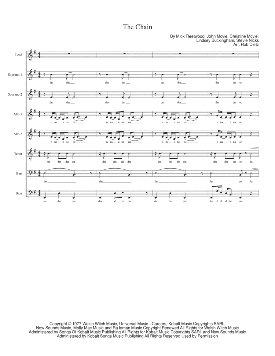 The Chain Divisi scores gallery preview page 1
