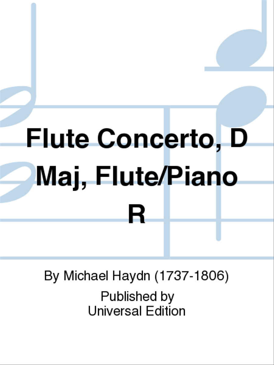 Flute Concerto in D major Flute Solo scores gallery preview page 1